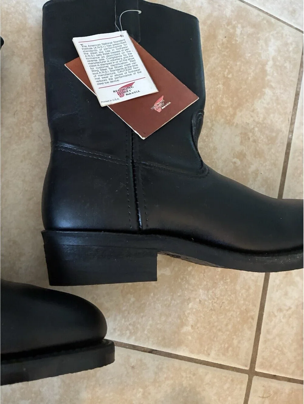 Vintage Red Wing 2275 Pecos Steel Toe Boots 9.5 D PT91 USA NOS Box Tags